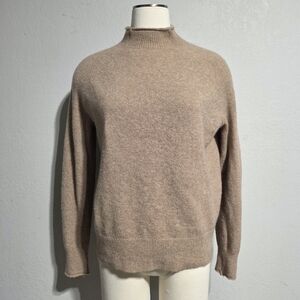J CREW ROLLED NECK MERINO WOOL ALPACA BLEND SWEATER MOCK NECK SZ S